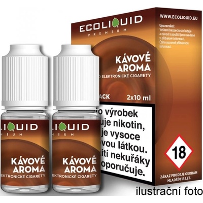 Ecoliquid Premium 2Pack Coffee 2 x 10 ml 0 mg
