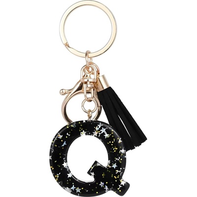 HARAHU Ключодържател Азбука - q / Черна kp37787 (37787)