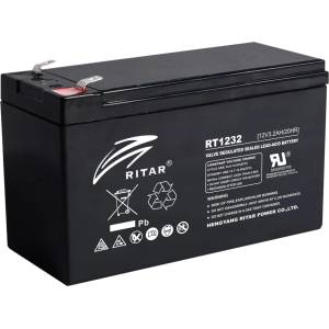 Ritar Power Акумулаторна батерия Ritar Power RT1232, 12V, 3.2Ah, AGM, T1 конектори (RT1232)