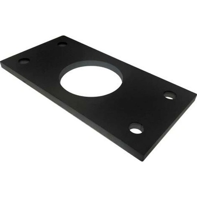 KP PL8-200x100 - ocelová kotvicí plotna 200x100x8 mm, pro výrobu sloupku plotu a brány