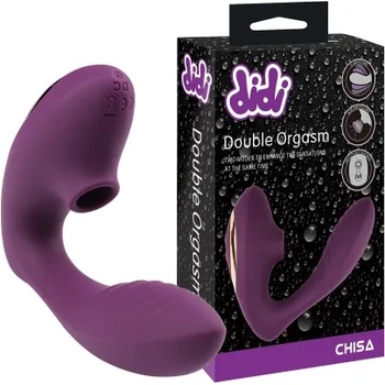 Chisa-novelties Засмукващ клиторен и вибриращ G-spot стимулатор Didi Double Orgasm лилав