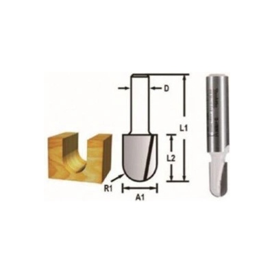 Makita stopková frézka čelná S8/12mm D-48000