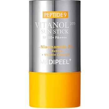 Medipeel Слънцезащитен стик за лице с 9 вида пептиди, ретинал, 2% ниацинамид и комплекс от витамини Medi-Peel Peptide 9 Vitanol Sun Stick Pro SPF 50+PA++++