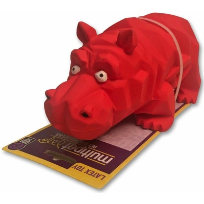 Multipet Origami Pals chrochtající hroch latex 20,5 cm