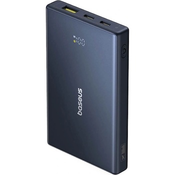 Baseus PicoGo Digital Display Power Bank 20W 10000 mAh - външна батерия с 1xUSB-A и 2xUSB-C изходи с технология за бързо зареждане (черен)