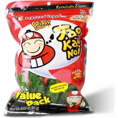 TAO KAE NOI Chrumkavé morské riasy štipľavopikantné 59 g