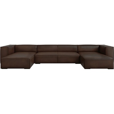 Windsor & Co Sofas kožená rohová pohovka do U Madame Tmavo hnedá