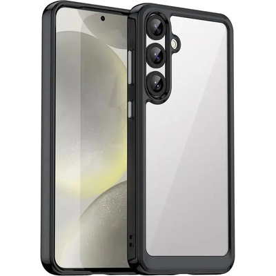 HQWear Кейс Outer Space с гел рамка за Samsung Galaxy S25+ - черен (5907769368134)