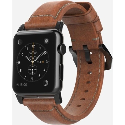 Nomad kožený remienok Apple Watch 42/44 mm Traditional Brown/Black NM1A4RBT00