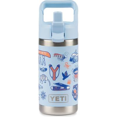 YETI Детска термо бутилка Yeti coolers Rambler Kids Bottle Colour Straw Cap Insulated bottle - Summer Graphic - размер 354 ml (533-2100-1211)