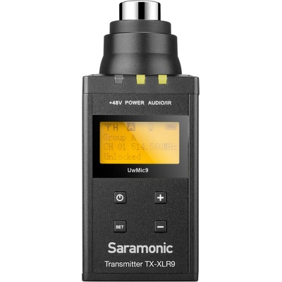 Saramonic Трансмитер Saramonic - TX-XLR9, за UwMic9, черен (UwMic9 TX-XLR9)