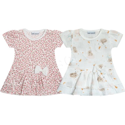 Baby Service Kojenecké šaty mušelín kytičky – Zboží Mobilmania