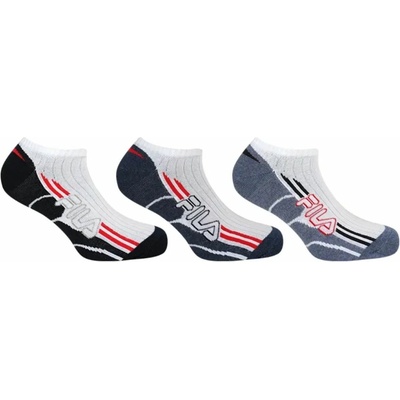 Fila ponožky 3-pack Sneaker White-Navy