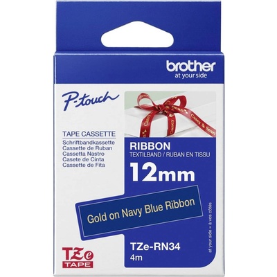 Brother TZe TZ TZe-RN34 námořnická modrá zlatá 12 mm 4 m