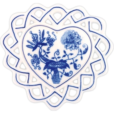 Vánoční ozdoba srdíčko 10364 Cibulák Český porcelán Dubí