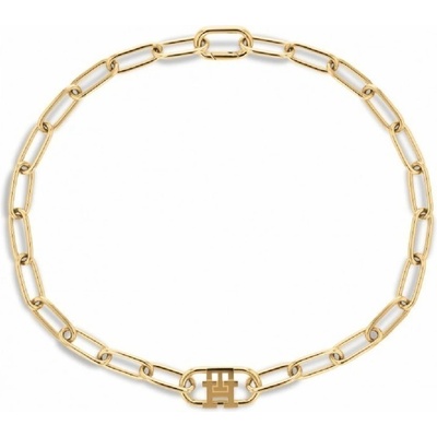 Tommy Hilfiger Módny pozlátený náhrdelník monogram 2780721