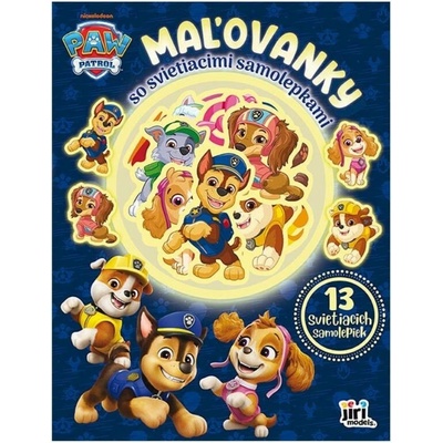 Maľovanky so svietiacimi samolepkami Labková patrola