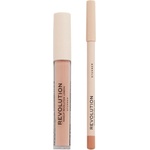 Revolution Beauty Kомплект за устни - Червило и молив Stunner, 3 ml + 1 g - ozone