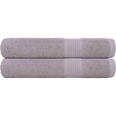 vidaXL Кърпи FROGN 2 бр. Сиви 100x200 см 360 г/м2 (136842)