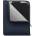 WOOLnut Coated Folio - кожен калъф с цип за iPad Pro 12.9 M2 (2022), iPad Pro 12.9 M1 (2021), iPad Pro 12.9 (2020), iPad Pro 12.9 (2018) (син)