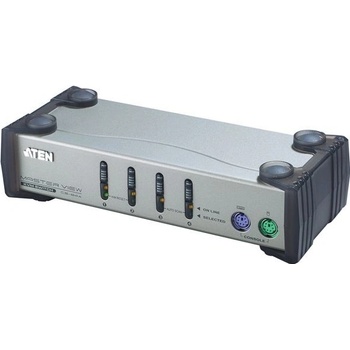 Aten CS-84AC KVM přepínač 4-port KVM PS/2 , 1.2m kabely