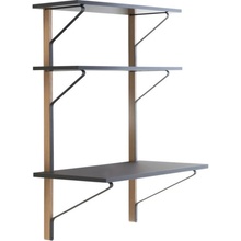 Artek Policový systém Kaari Wall Shelf with Desk, black oak