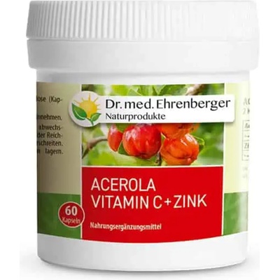 Dr. Ehrenberger Naturprodukte Acerola Vitamin C + Zink - 60 капсули