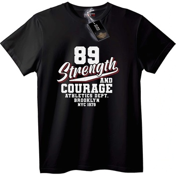 NOONEBRAND Тениска 89 Сила и Смелост - 2XL, Black