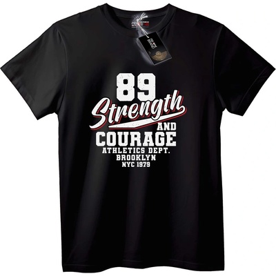 NOONEBRAND Тениска 89 Сила и Смелост - 2XL, Black