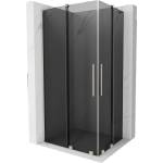 Mexen Velar L Duo плъзгаща се душ кабина 100 x 90 cm, графит, четкан никел - 871-100-090-02-43-97 (871-100-090-02-43-97)