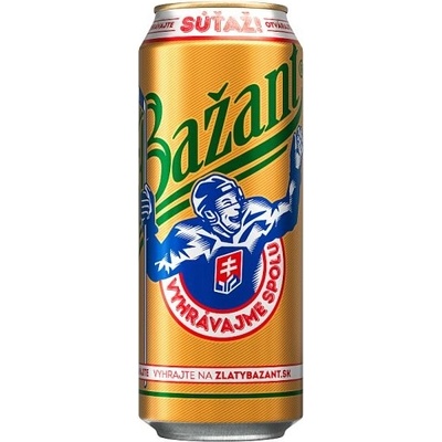 Zlatý Bažant svetlý ležiak 12% 0,5 l (plech)