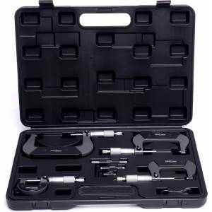 Kraft & Dele Комплект скобни микрометри 0-100мм 65032 (kd10443)