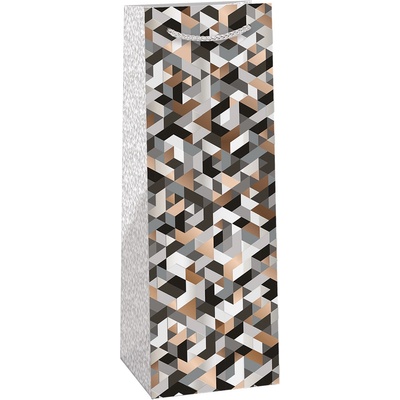 ARGUS Darčeková papierová taška LUX na víno (13 x 37.5 cm) 07390183