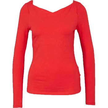 CAMAIEU Червена тениска с дълъг ръкав CAMAIEU CAMAIEU | Cherven | ЖЕНИ | L