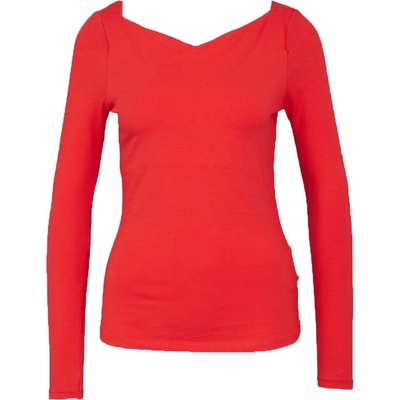 CAMAIEU Червена тениска с дълъг ръкав CAMAIEU CAMAIEU | Cherven | ЖЕНИ | L