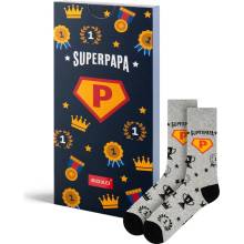 Soxo pánské ponožky s nápisem SuperPapa