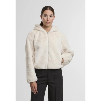Urban Classics Суичър Ladies Full Zip Faux Fur Hoodie whitesand XSUB-TB7934-02903 - Камуфлаж, размер XL
