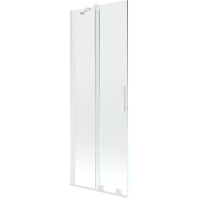 Mexen Velar параван за вана, двукрилен, плъзгащ се 70 x 150 см, прозрачен, бял - 896-070-000-01-20 (896-070-000-01-20)