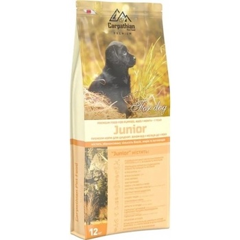 Carpathian Pet Food Carpathian Premium Dog Junior - суха храна за подрастващи кученца от всички породи с пилешко месо, 12 кг - Украйна