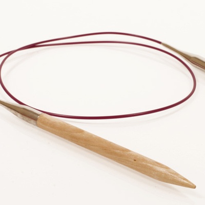 Jehlice kruhové pevné DROPS Basic 7-8mm - bříza, 60 cm Velikost: 7 mm