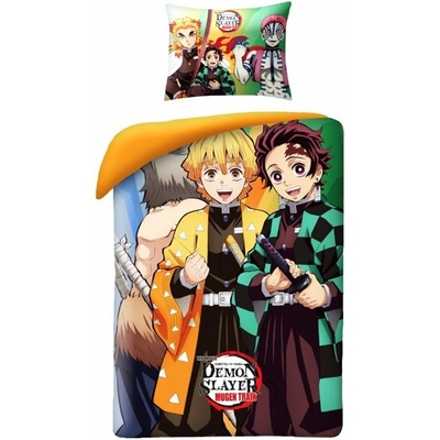 Halantex · bavlna obliečky Demon Slayer motív Mugen Train 100% bavlna 70x90 140x200