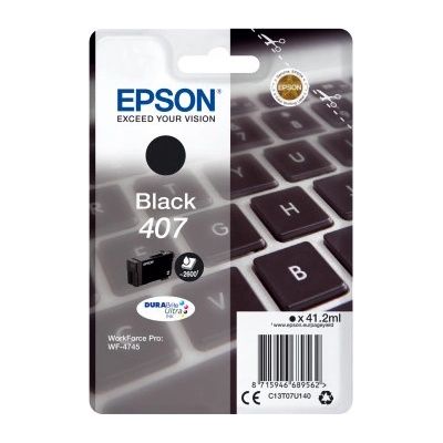 Epson Тонер касета, Epson, C13T07U140 Nr. 407, черен (C13T07U140)