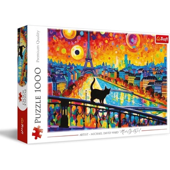 Image 1 of Trefl Пъзел Trefl от 1000 части - Котка в Париж (10795)
