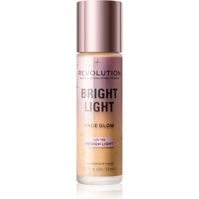 Revolution Bright Light Face Glow озаряващ тониращ флуид цвят Lustre Medium Light 23ml