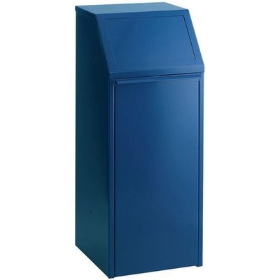VAR, Kovový odpadkový kôš na triedený odpad 68 l, modrý