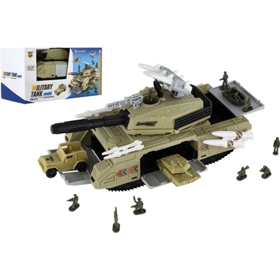 Teddies Tank s doplňky plast 13x25cm na volný chod v krabici 28x15x13cm