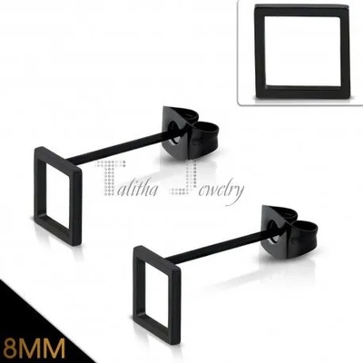 Talitha Универсални обеци „Черен квадрат