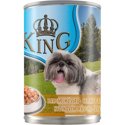 King консерва за куче - пилешко в грейви сос 1250гр