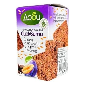 ДОБИ Бисквити с лимец и синя слива 150г