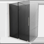 Mexen Velar плъзгаща се душ преграда Walk-in 130 x 200 см, графит 8 мм, четкан никел - 871-130-000-43-97 (871-130-000-43-97)